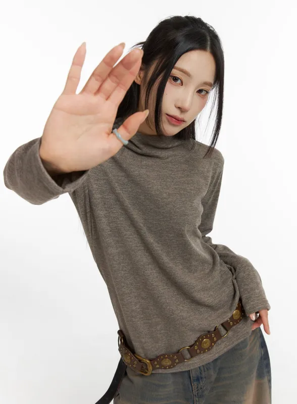Slim Fit Hooded Top CJ418 sold by Lewkin