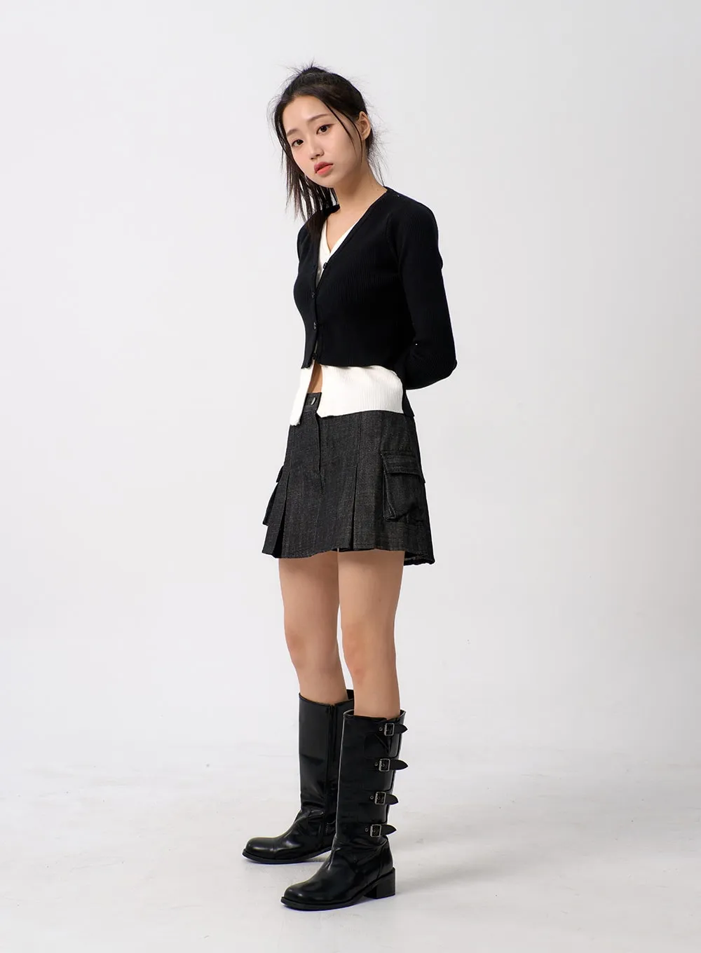 Pocket Mini Skirt BM306 sold by Lewkin product image thumbnail 4