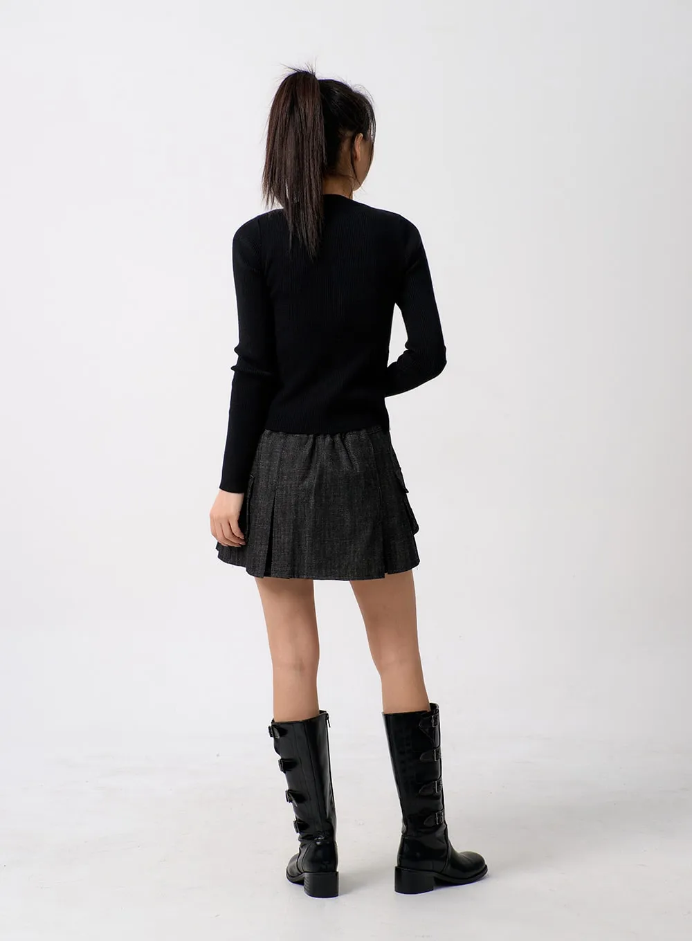 Pocket Mini Skirt BM306 sold by Lewkin product image thumbnail 3