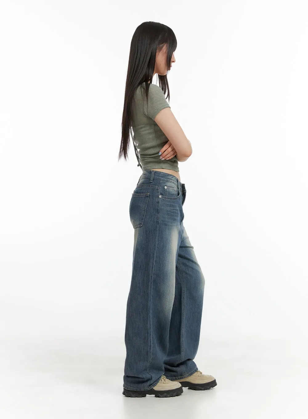 Wide Fit Baggy Jeans CL422 sold by Lewkin product image thumbnail 3