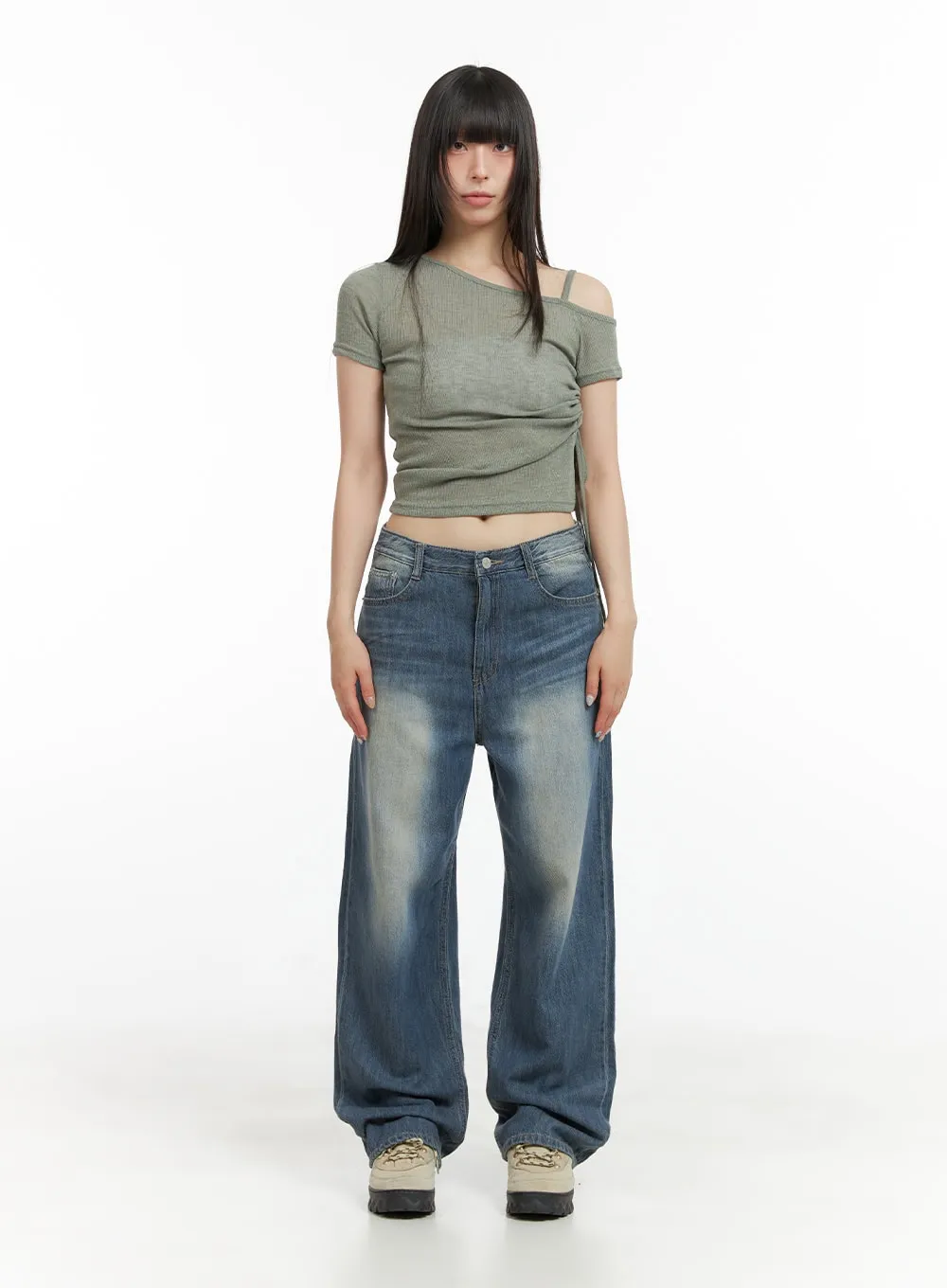 Wide Fit Baggy Jeans CL422 sold by Lewkin product image thumbnail 2