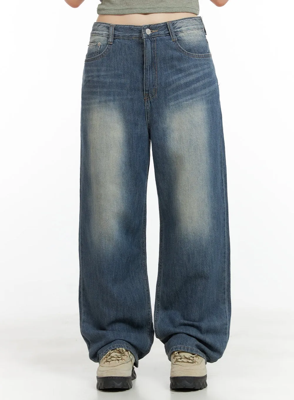Wide Fit Baggy Jeans CL422 sold by Lewkin