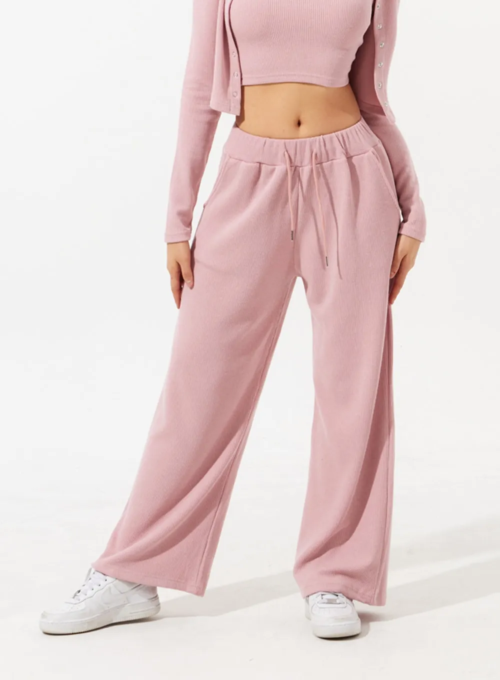 Wide Leg Track Pants IM309 sold by Lewkin