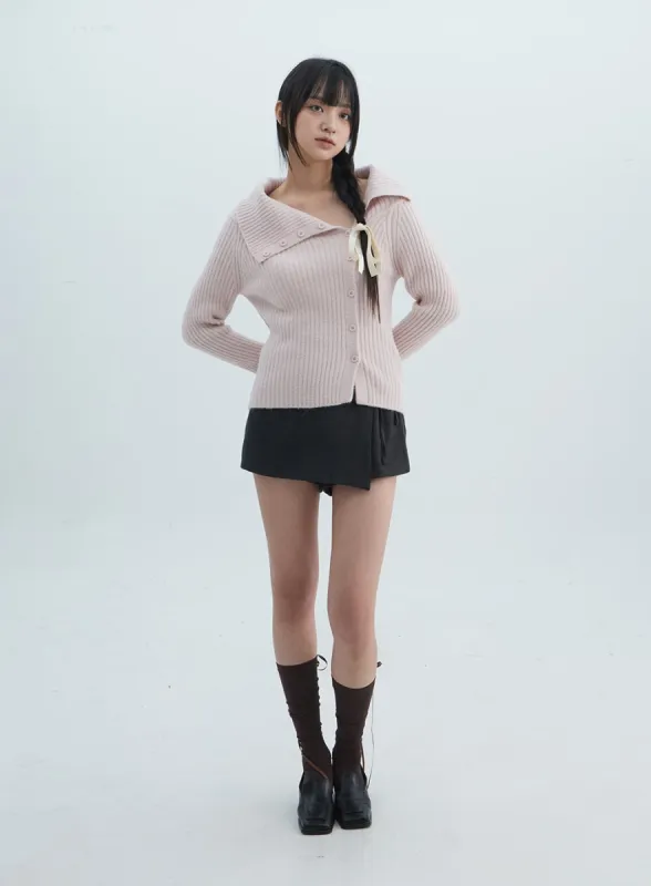 Wrap Ribbon Tie Skorts ON313 sold by Lewkin