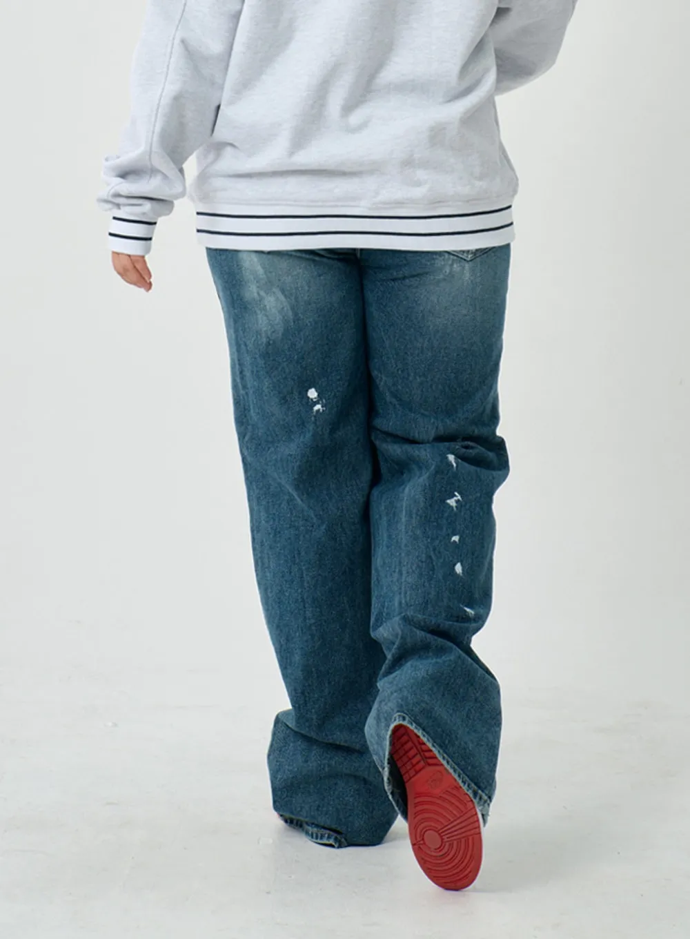 Plus Paint Wide Leg Jeans IN16 sold by Lewkin product image thumbnail 3