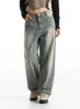 Light Wash Wide-Fit Jeans CO313 sold by Lewkin