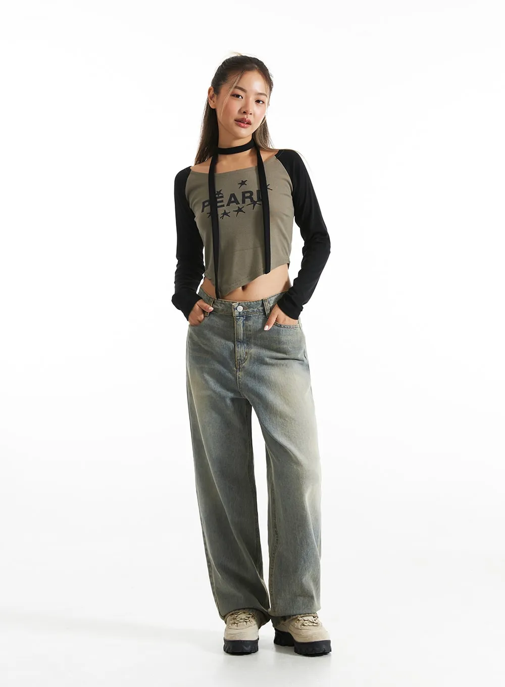 Light Wash Wide-Fit Jeans CO313 sold by Lewkin product image thumbnail 3