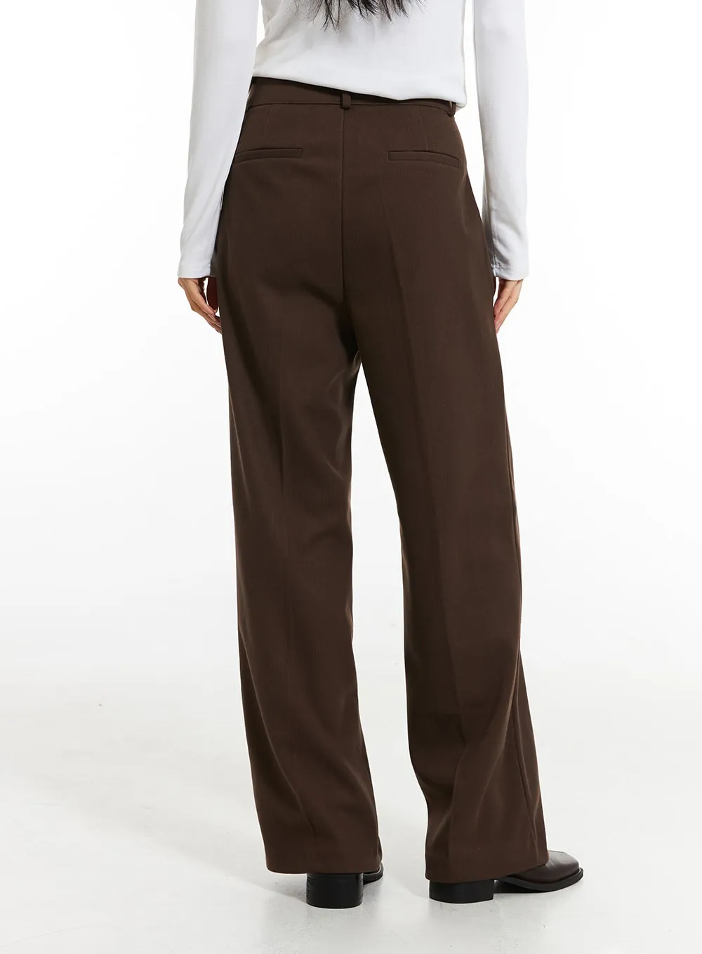 Pintuck Wide-Leg Pants IN308 sold by Lewkin product image thumbnail 3