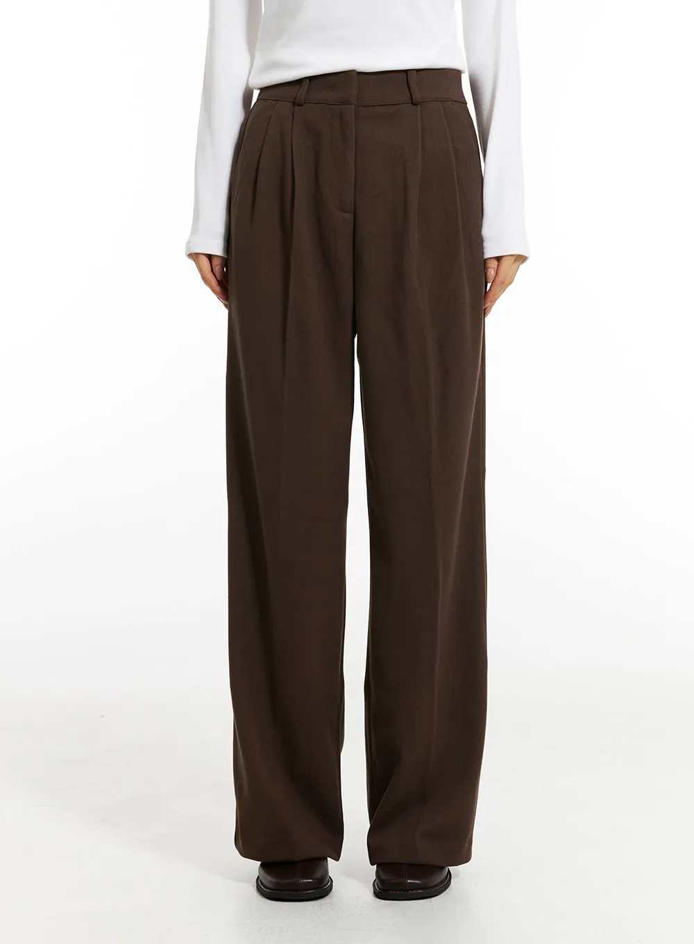 Pintuck Wide-Leg Pants IN308 sold by Lewkin product image thumbnail 5