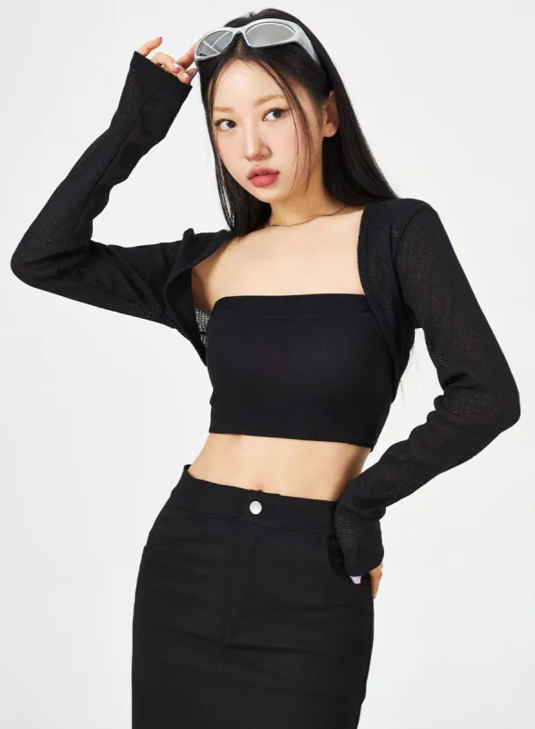 Mesh Bolero CM323 sold by Lewkin