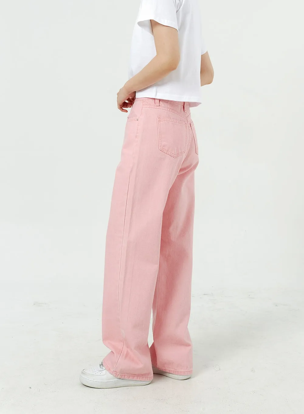 Wide Leg Cotton Pants OM313 sold by Lewkin product image thumbnail 3