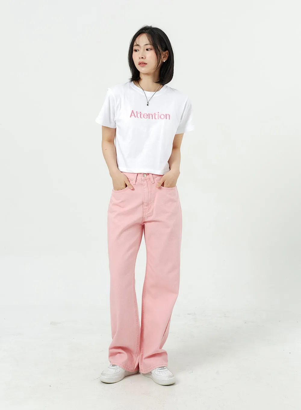 Wide Leg Cotton Pants OM313 sold by Lewkin