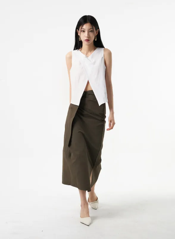Wrapped Maxi Skirt IA325 sold by Lewkin
