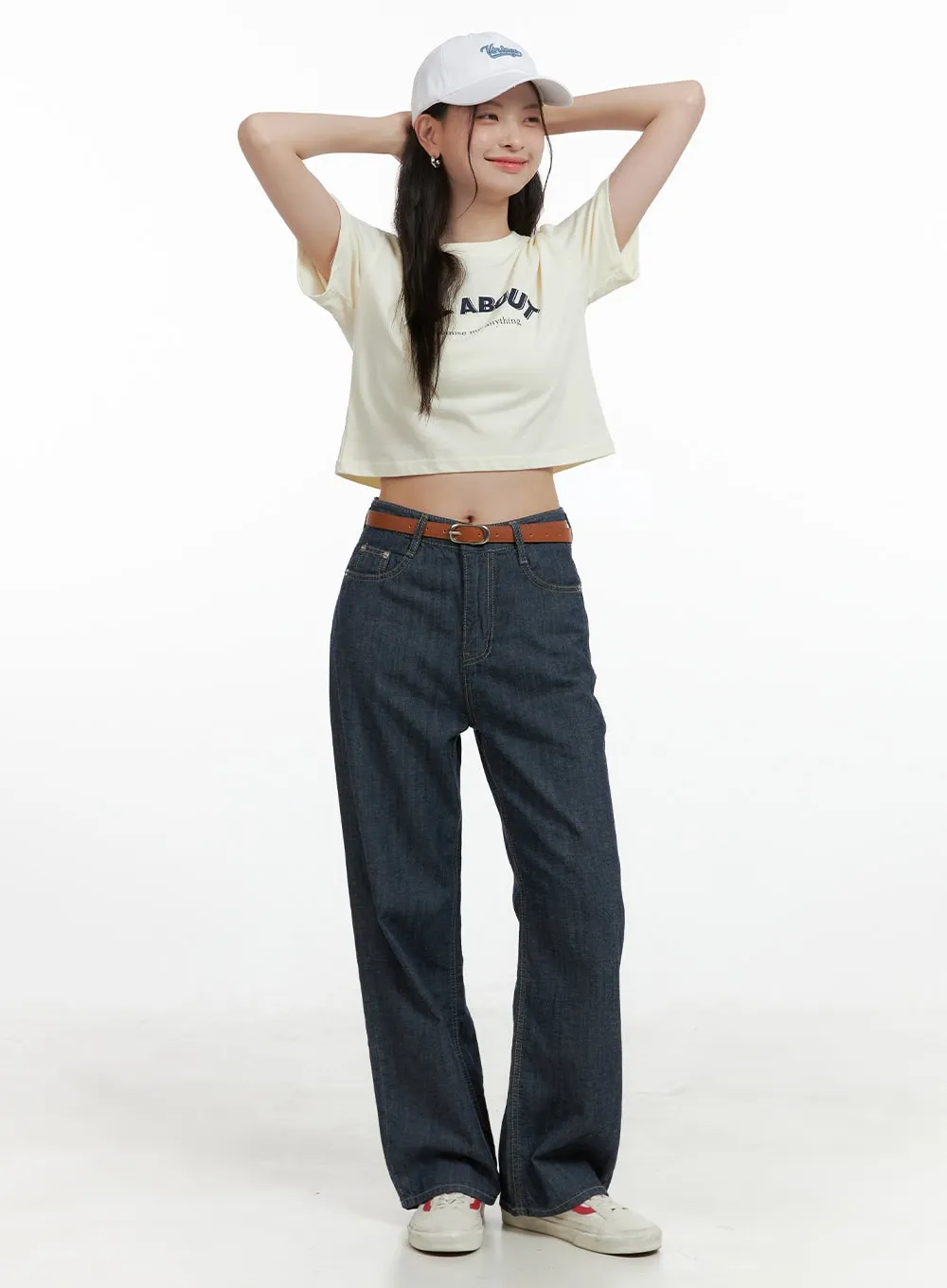 Soft Cotton Graphic Crop Tee OL416 sold by Lewkin product image thumbnail 2
