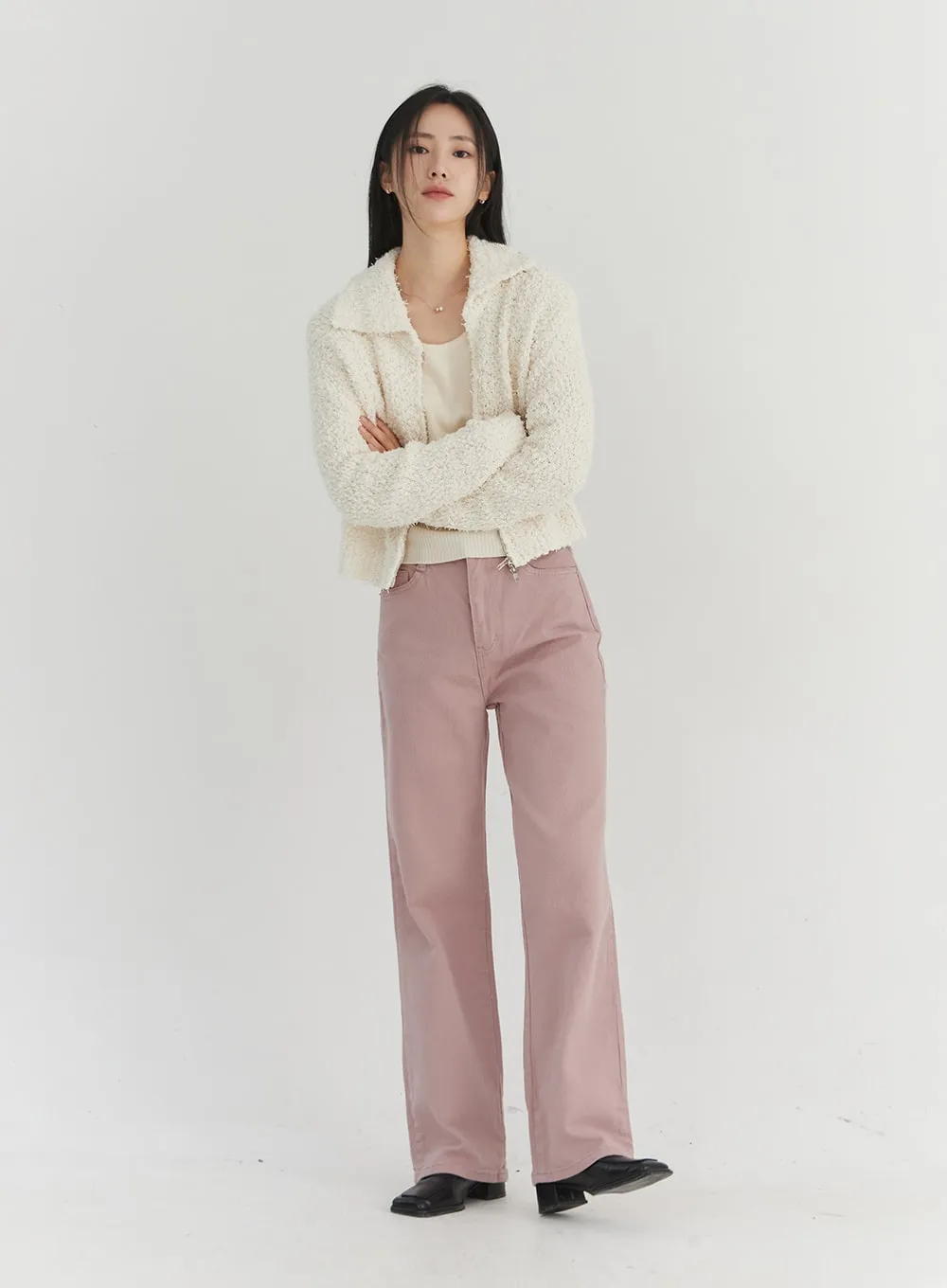 Soft Color Wide Pants ON303 sold by Lewkin product image thumbnail 4