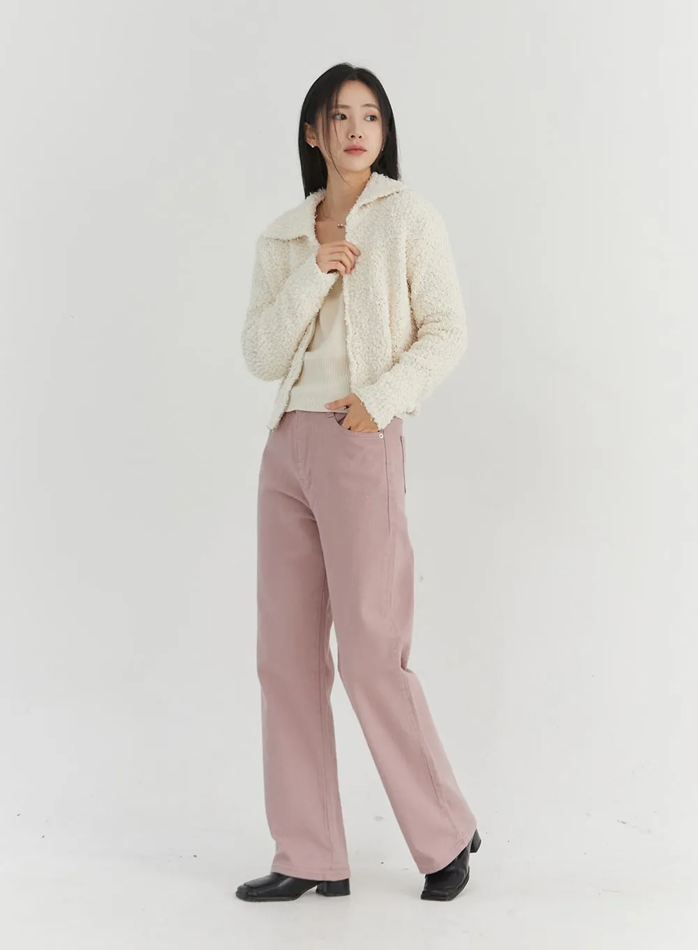 Soft Color Wide Pants ON303 sold by Lewkin product image thumbnail 5