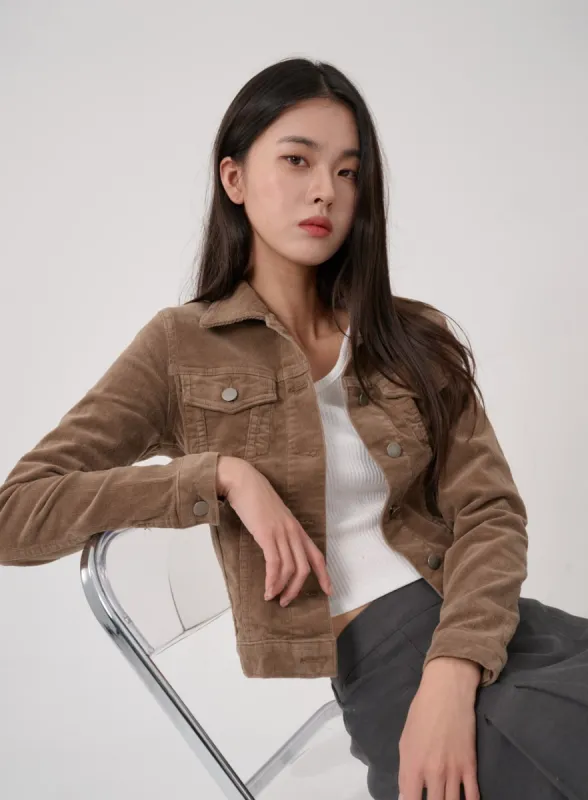 Front Pocket Button Jacket ID07 sold by Lewkin