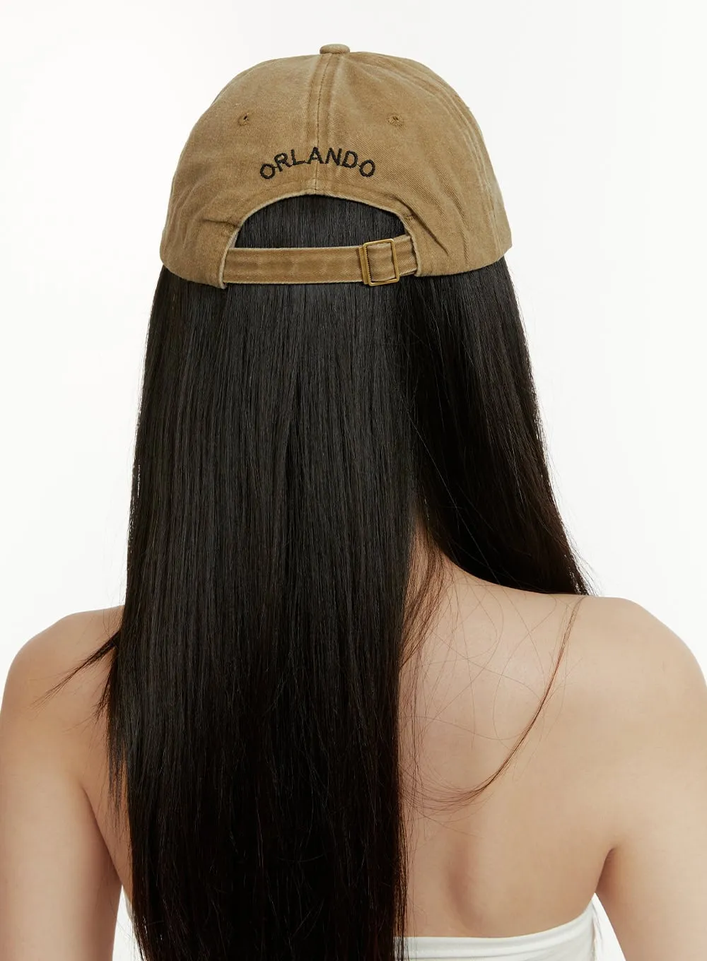 Distressed Embroidered Lettering Cap CY408 sold by Lewkin product image thumbnail 4