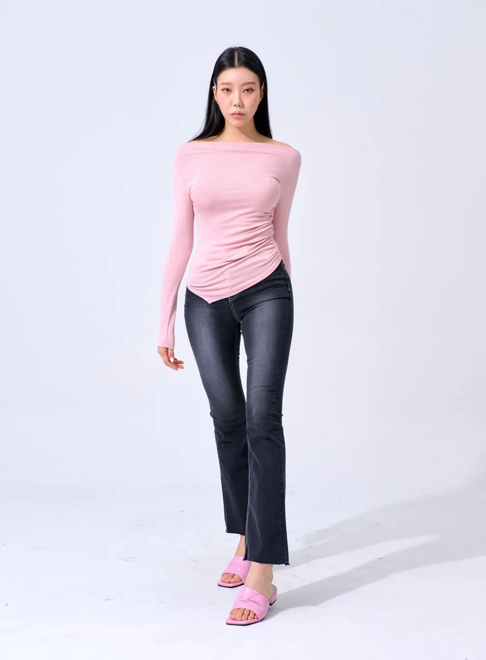 Skinny Ankle Bootcut Jeans IA324 sold by Lewkin product image thumbnail 2