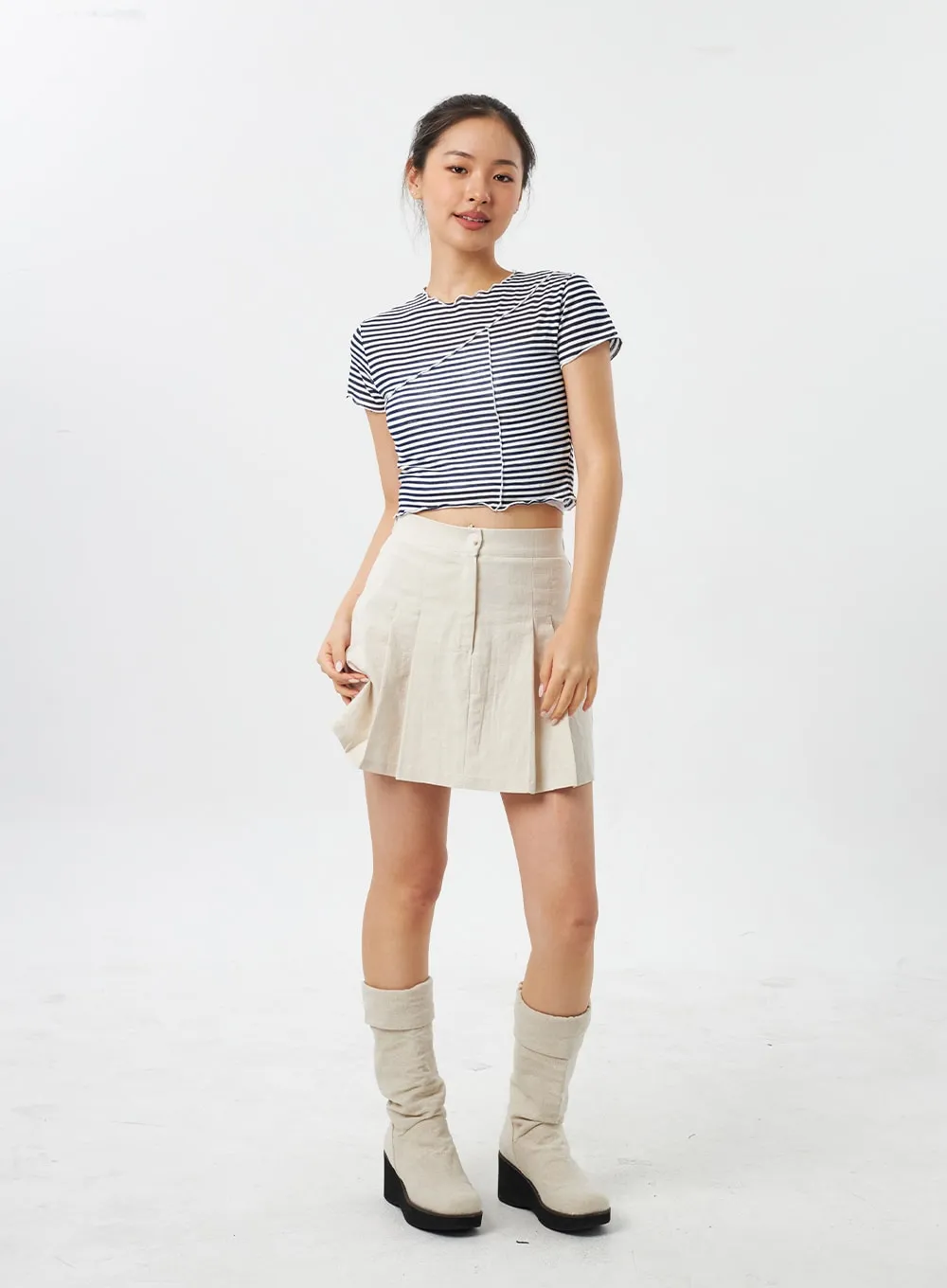 Stripe Wavy Tee CY309 sold by Lewkin product image thumbnail 3