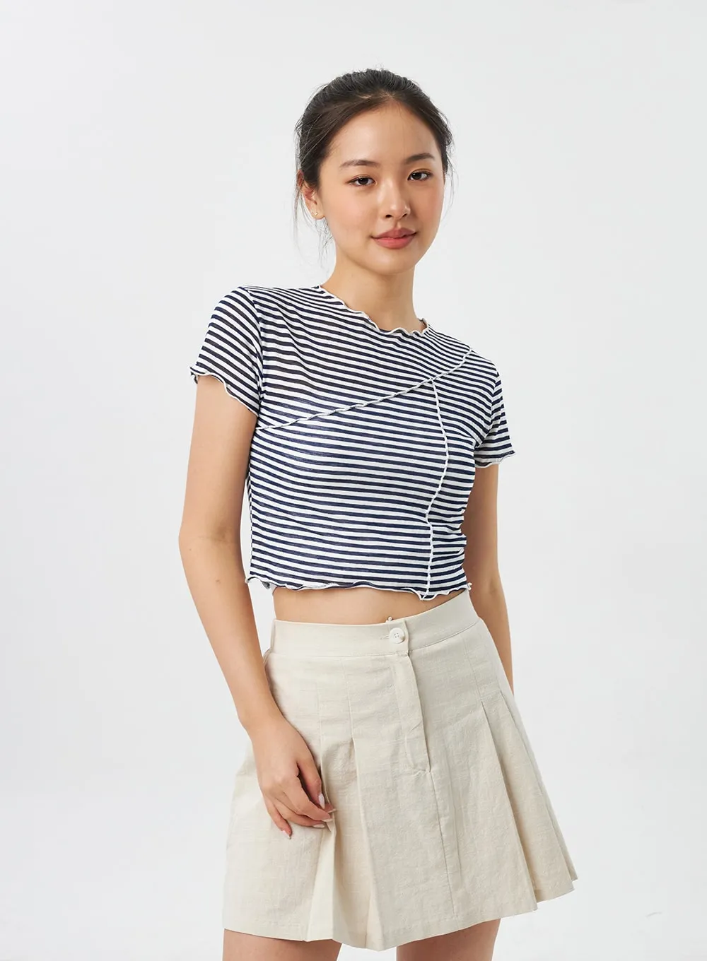 Stripe Wavy Tee CY309 sold by Lewkin product image thumbnail 5