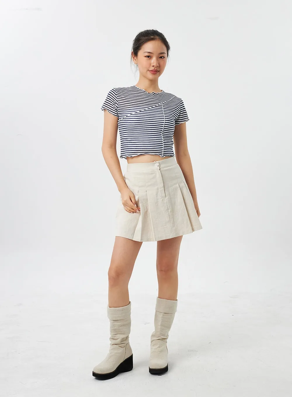 Stripe Wavy Tee CY309 sold by Lewkin product image thumbnail 4