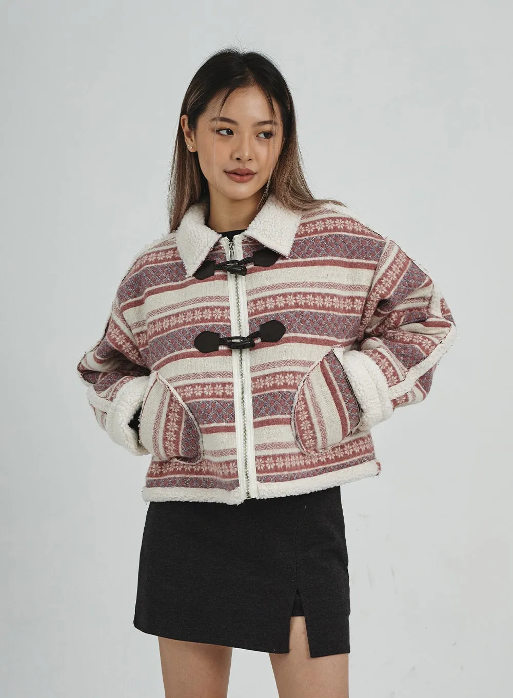 Shearing Crop Duffel Coat CN25 sold by Lewkin product image thumbnail 5