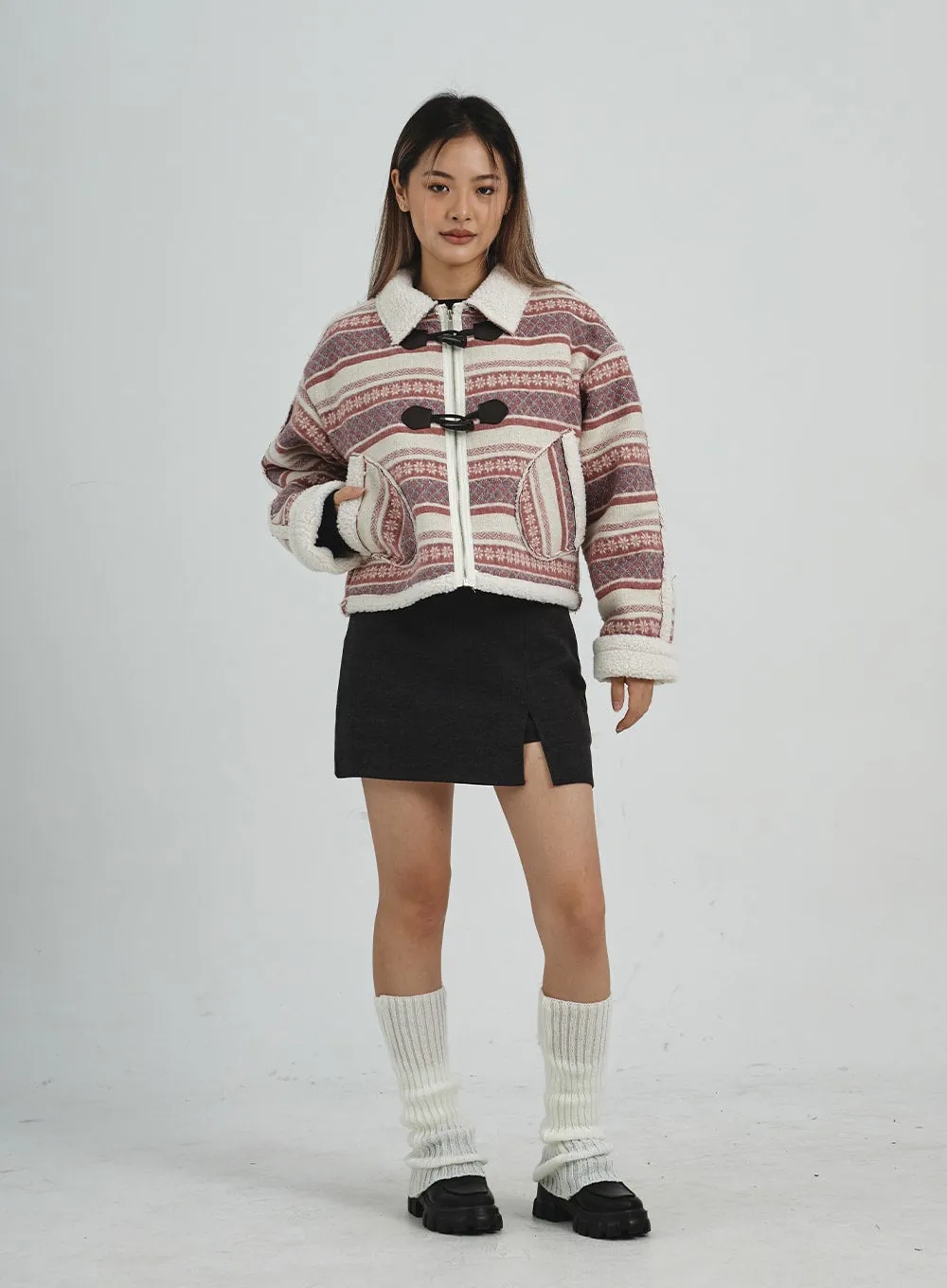 Shearing Crop Duffel Coat CN25 sold by Lewkin product image thumbnail 4