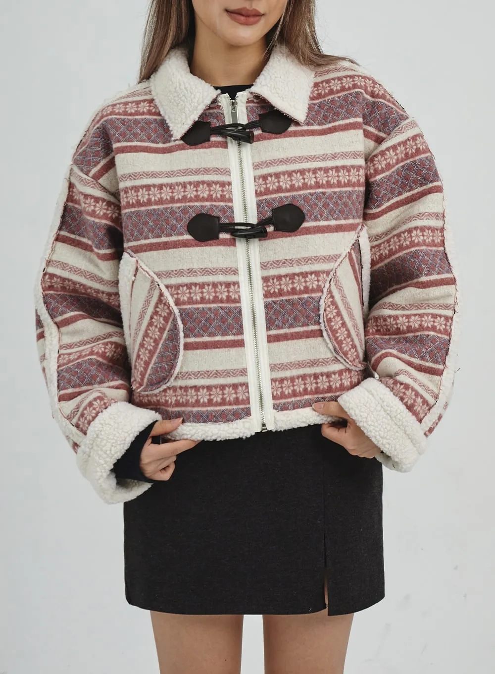 Shearing Crop Duffel Coat CN25 sold by Lewkin product image thumbnail 2