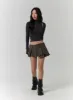 Distressed Pleated Mini Skirt CD318 sold by Lewkin