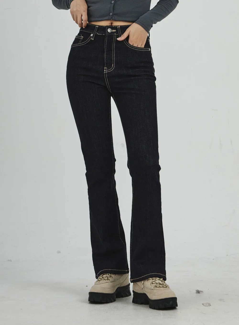 Bootcut Denim Pants CD02 sold by Lewkin product image thumbnail 2
