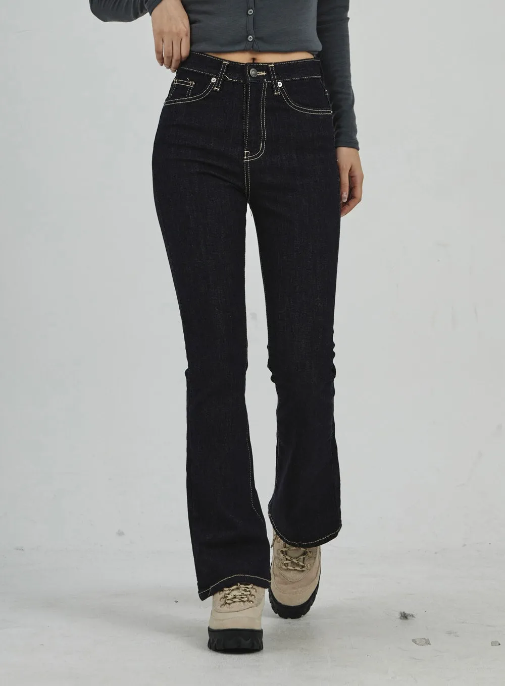 Bootcut Denim Pants CD02 sold by Lewkin product image thumbnail 5