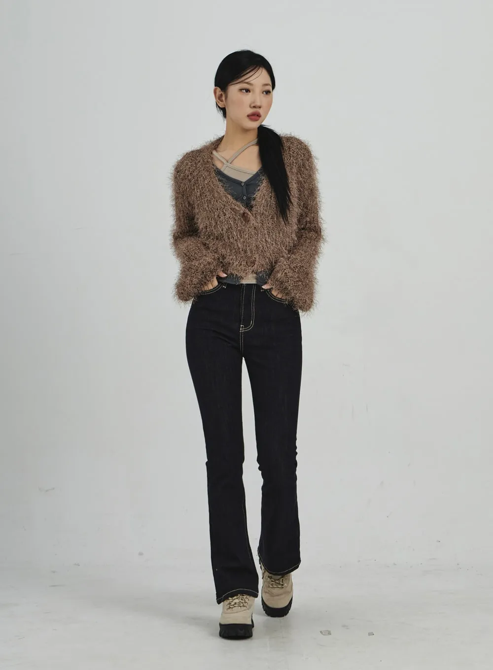 Bootcut Denim Pants CD02 sold by Lewkin