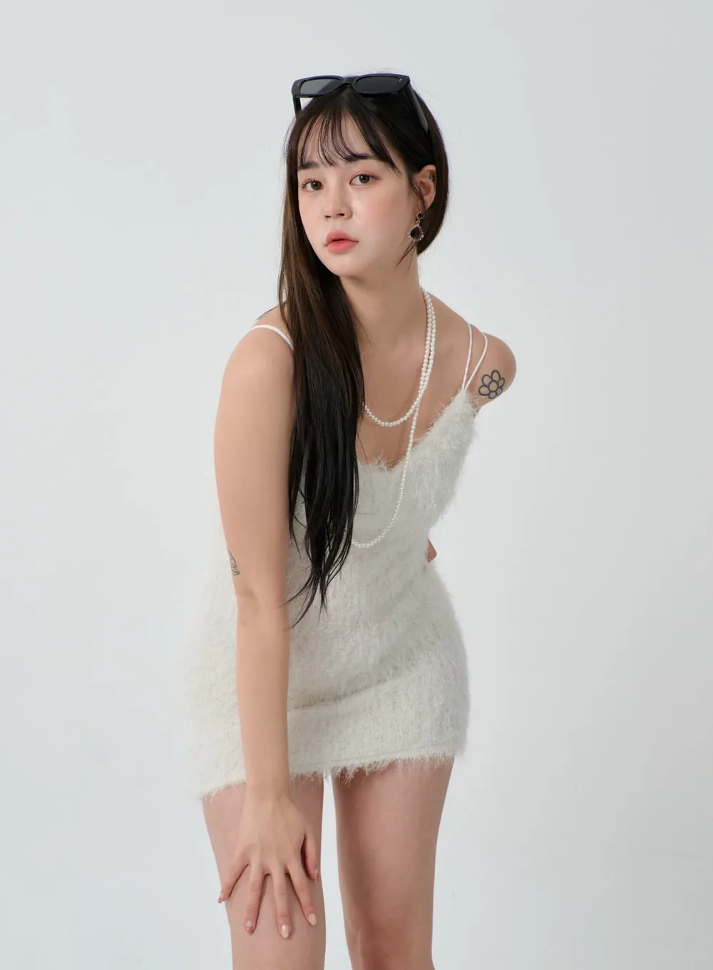 Faux Fur Sleeveless Mini Dress ID30 sold by Lewkin product image thumbnail 2