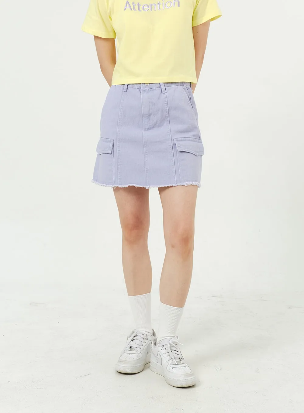 Cargo Mini Skirt OM313 sold by Lewkin product image thumbnail 4