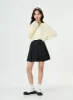 Denim Pleated Mini Skirt BG29 sold by Lewkin