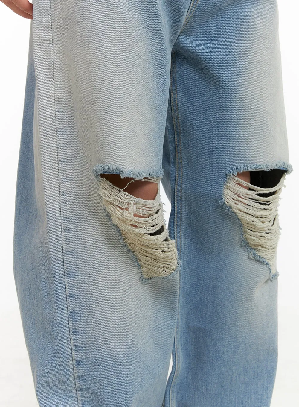 Urban Washed Ripped Baggy Jeans CU405 sold by Lewkin product image thumbnail 3