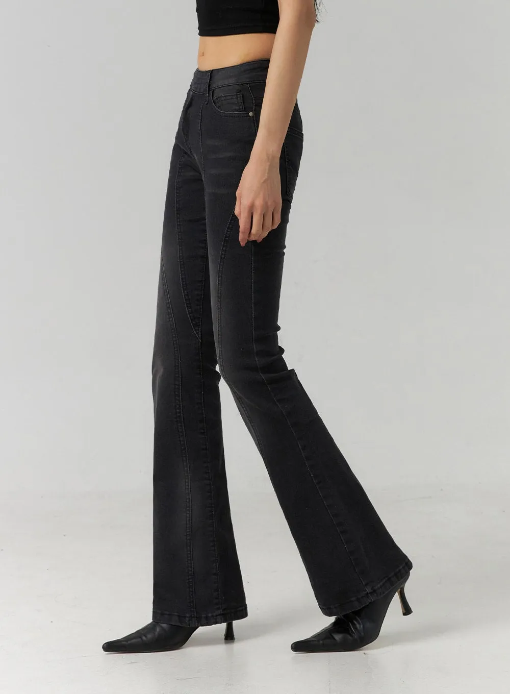 Low Rise Bootcut Jeans CD308 sold by Lewkin product image thumbnail 5