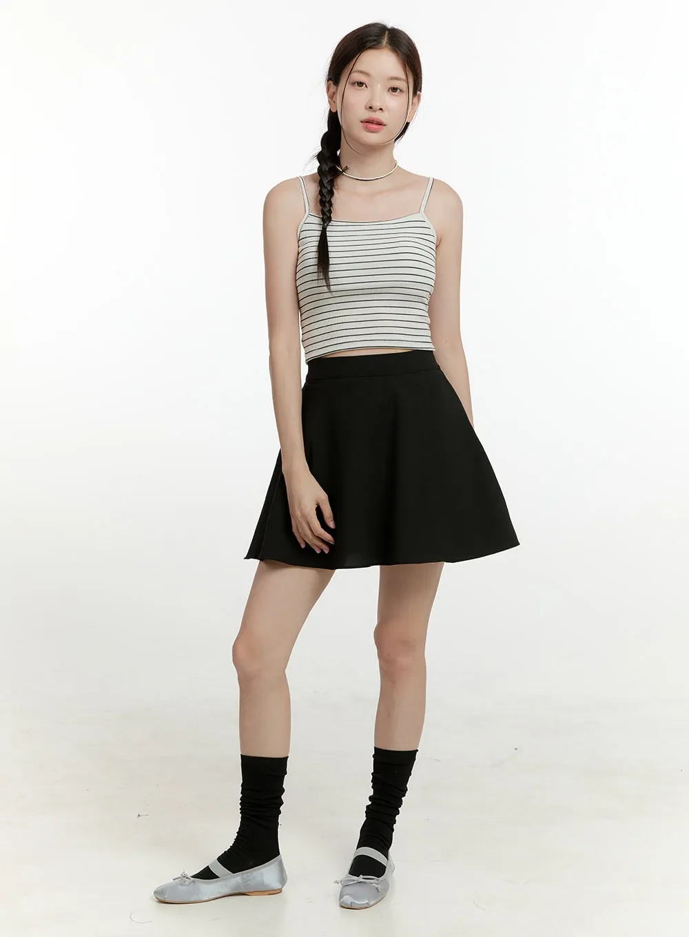 Striped Cami Crop Top OL424 sold by Lewkin product image thumbnail 2