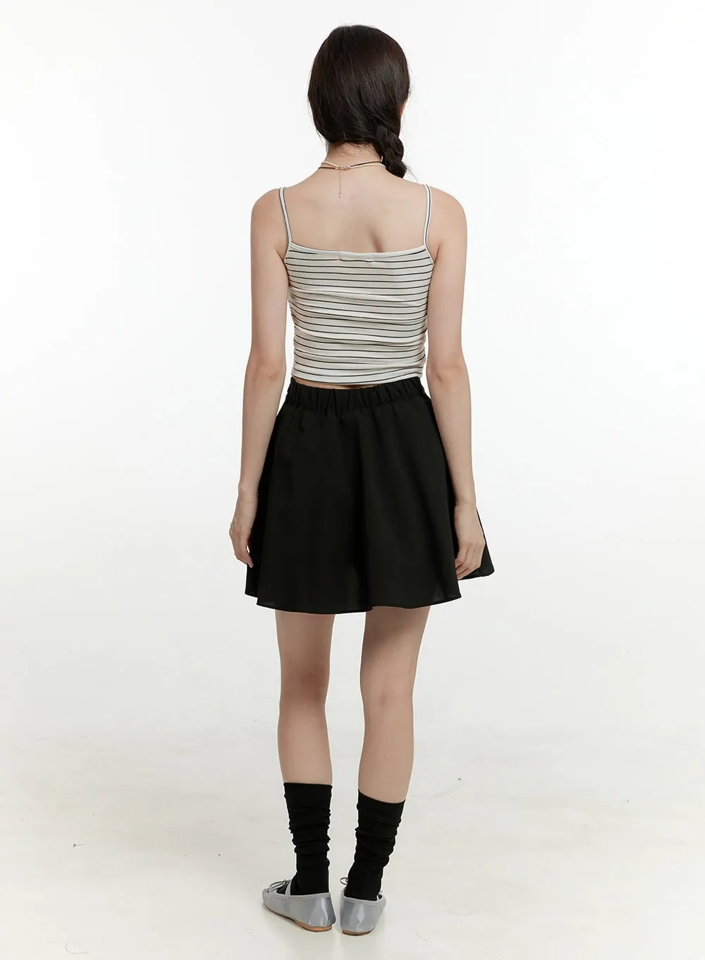 Striped Cami Crop Top OL424 sold by Lewkin product image thumbnail 3