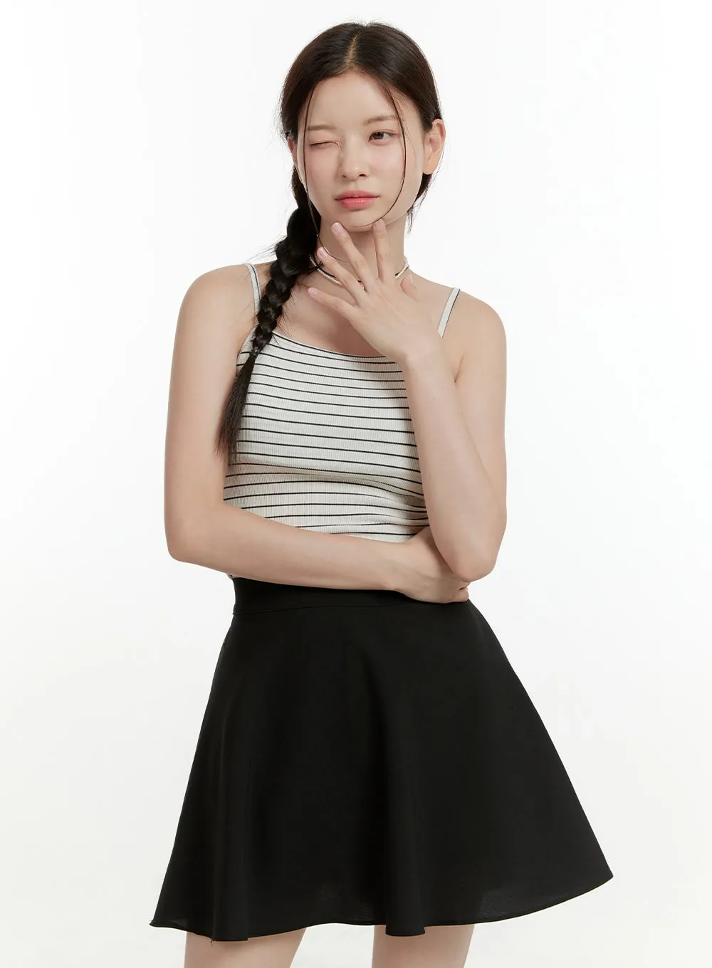 Striped Cami Crop Top OL424 sold by Lewkin product image thumbnail 4