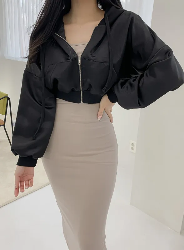 Cropped Flight Jacket IM12 sold by Lewkin