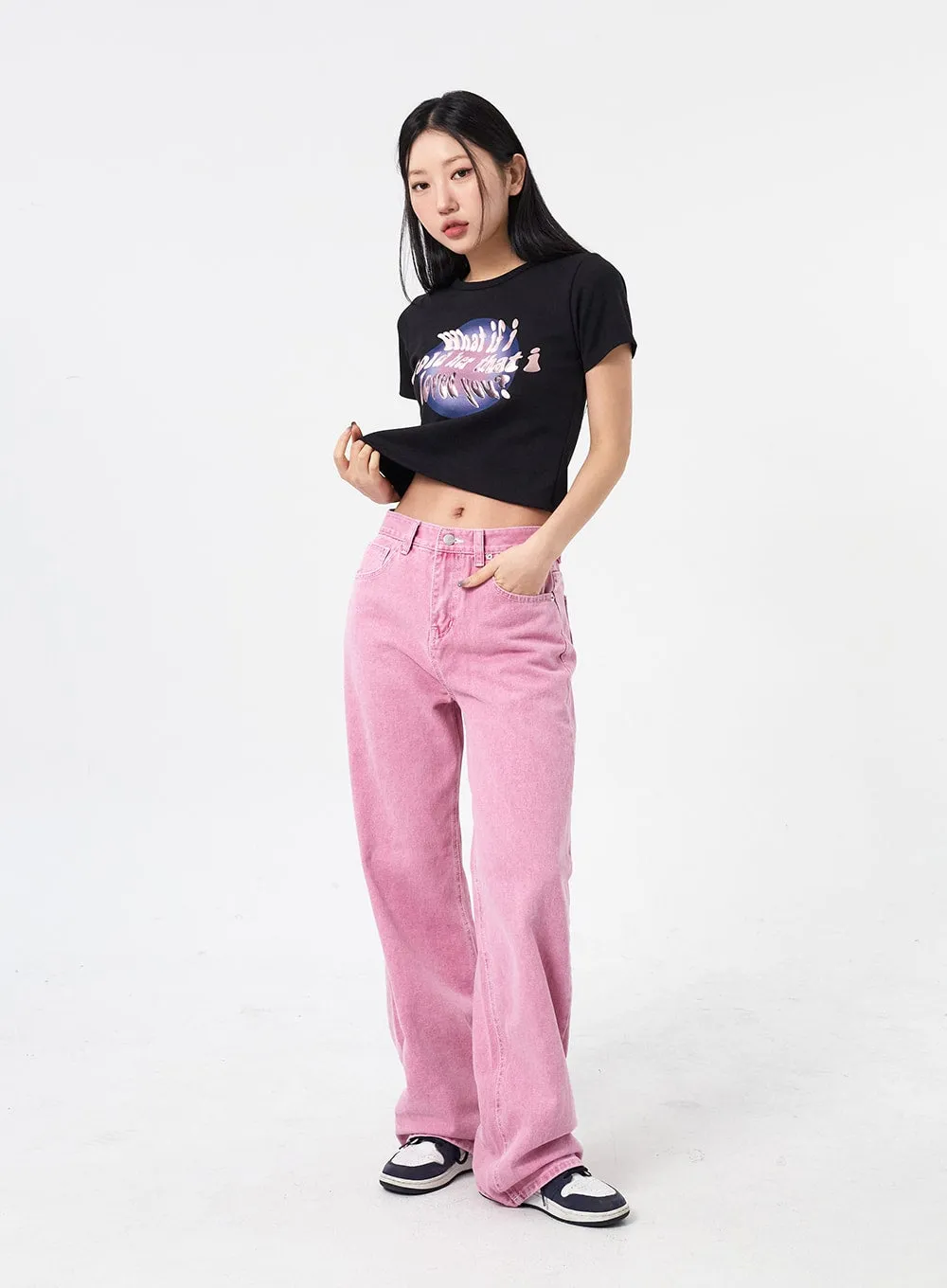 Straight Leg Cotton Pants CM315 sold by Lewkin product image thumbnail 4