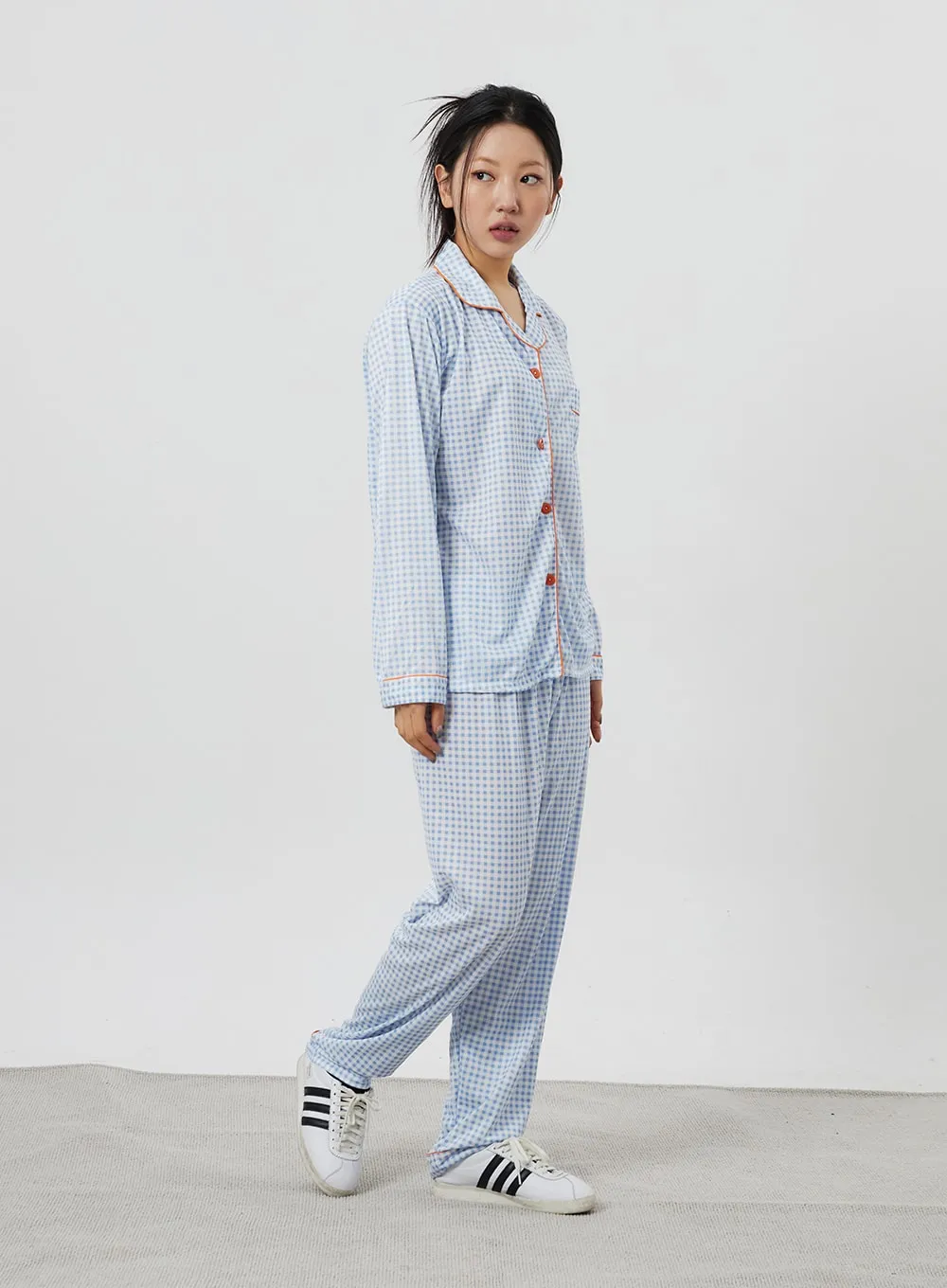 Check Pattern Pajama Set IF324 sold by Lewkin product image thumbnail 4