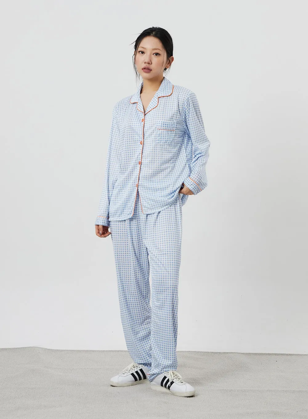 Check Pattern Pajama Set IF324 sold by Lewkin product image thumbnail 5