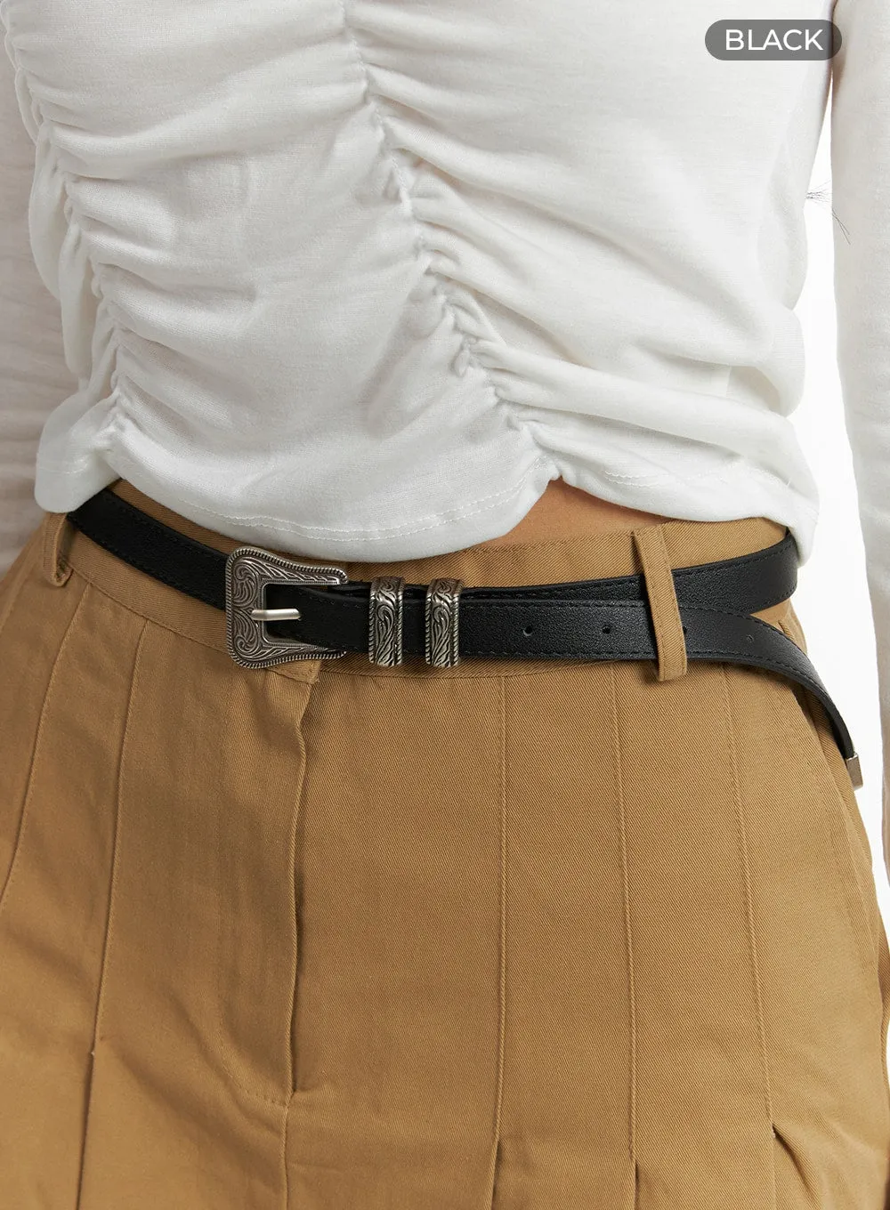 Vintage Buckle Belt CM407 sold by Lewkin product image thumbnail 4