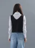 Cropped Button Down Vest CM3 sold by Lewkin