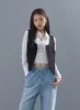 Cropped Button Down Vest CM3 sold by Lewkin