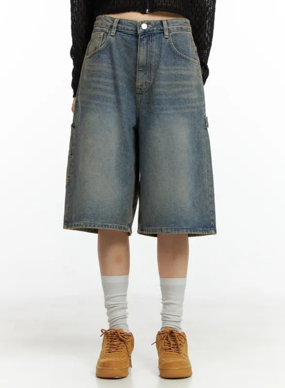 Washed Baggy Jorts CL401 sold by Lewkin