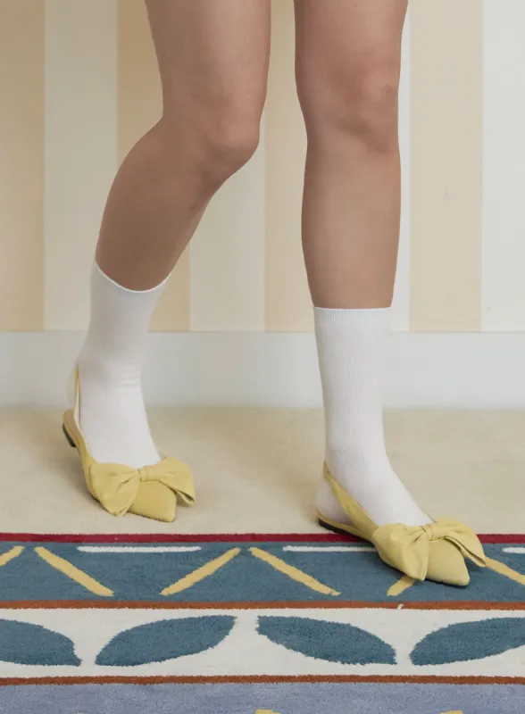 Ballet Bowknot Pointed Toe Flats OY427 sold by Lewkin